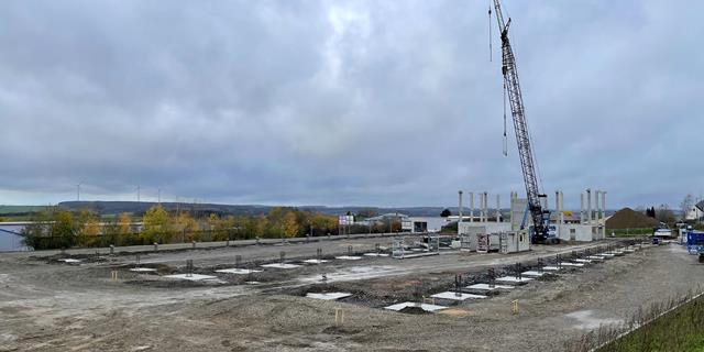 La construction de notre nouveau atelier avec bureaux a commencé